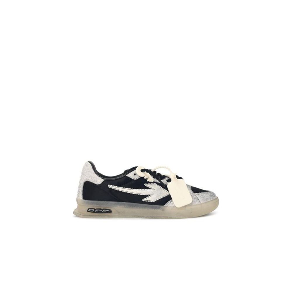 Off-White 'Worn Out' Black Suede Blend Sneakers Men